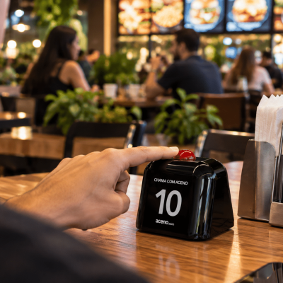 homem restaurante cad 01 chama garcom aceno